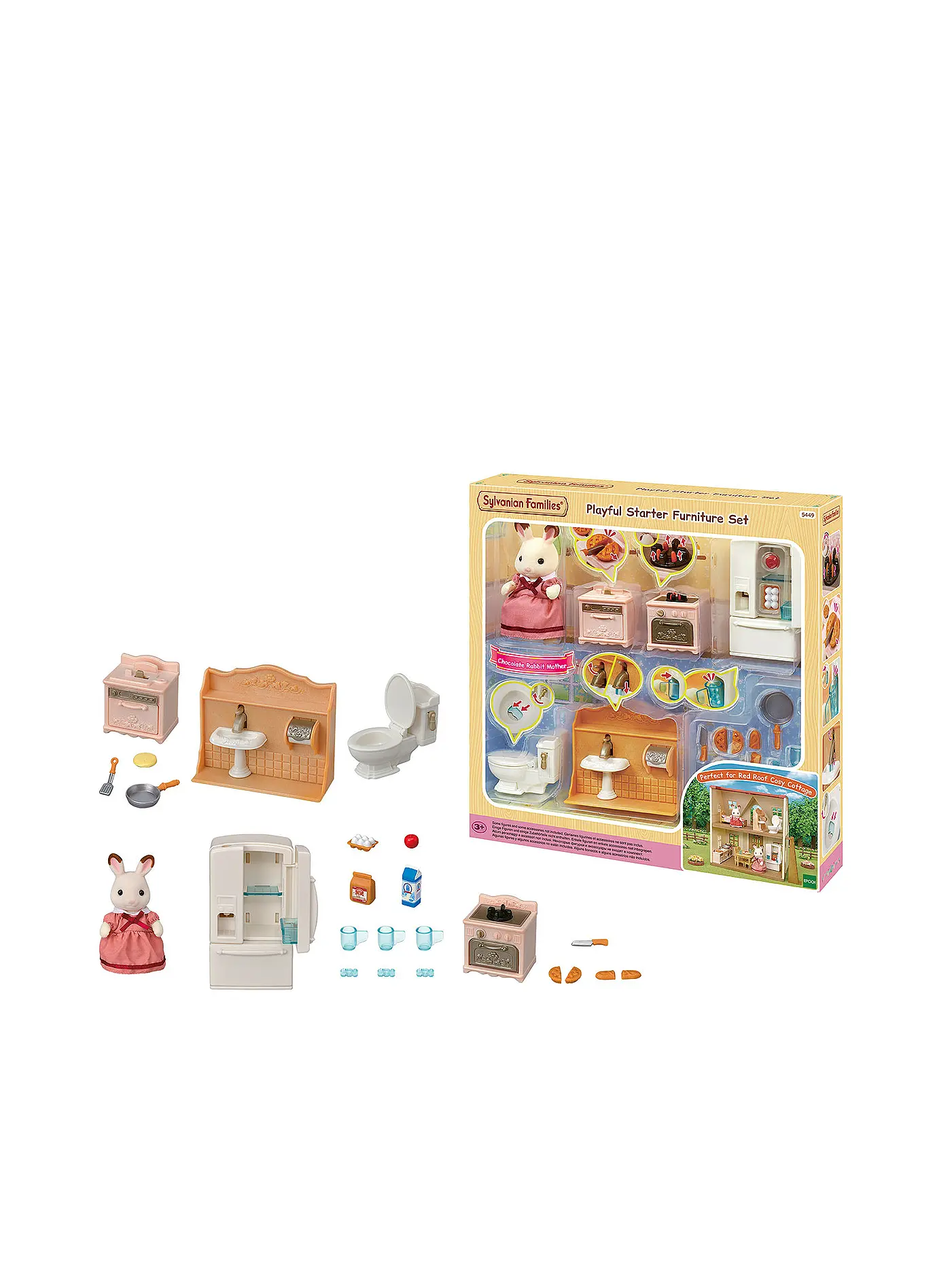 SYLVANIAN FAMILIES | Einrichtung Komplett Set für Starter Haus 5449 | 